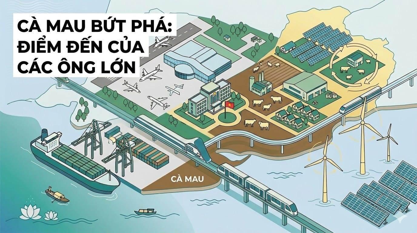 Vingroup, T&T, Xuân Thiện và dòng vốn ngoại tỷ USD: Lộ diện chuỗi dự án tái định hình kinh tế Cà Mau