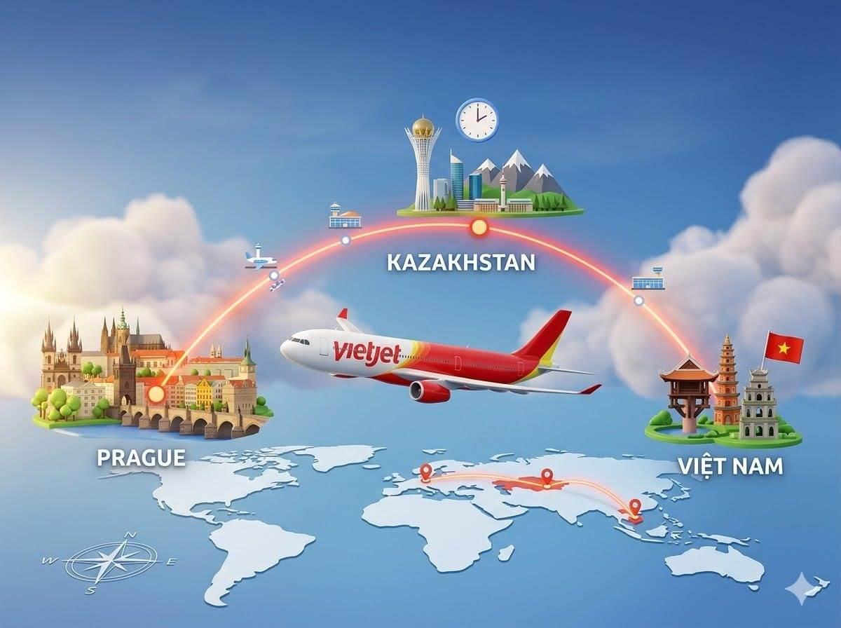 Cộng đồng người Việt tại CH Séc đón tin vui từ Vietjet Air