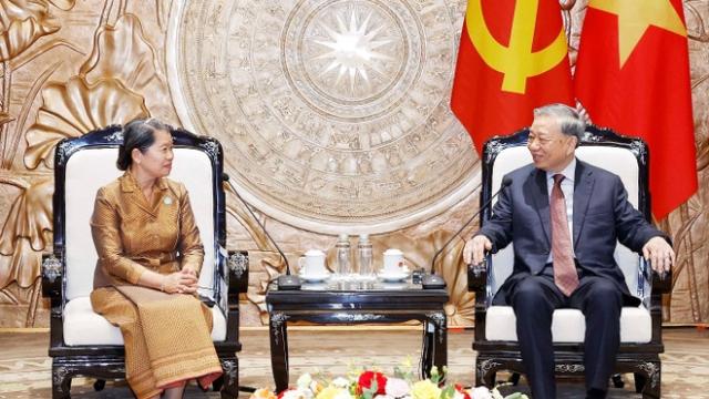 Tổng Bí thư Tô Lâm: Việt Nam ủng hộ Campuchia phát triển hòa bình, ổn định