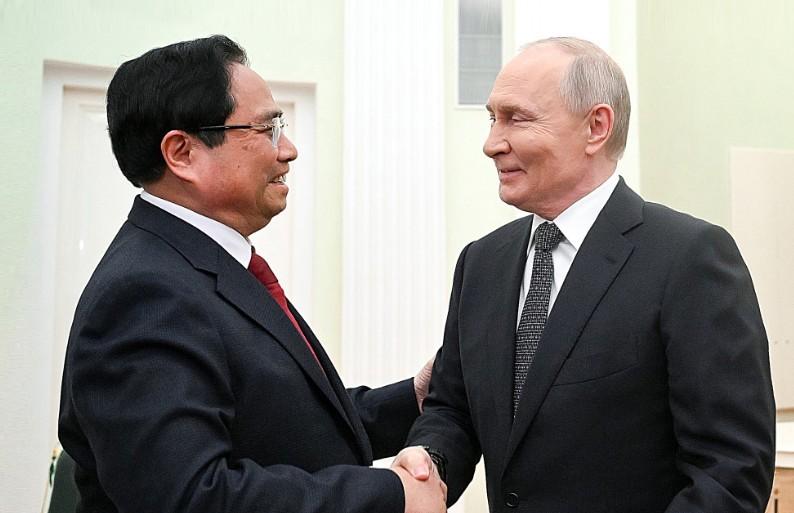 Thủ tướng Phạm Minh Chính hội kiến Tổng thống Liên bang Nga Vladimir Putin