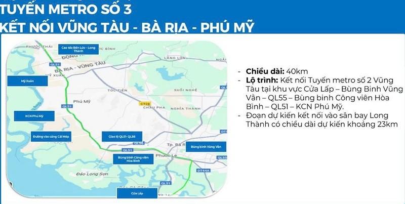 TP.HCM chuẩn bị đầu tư tuyến metro kết nối Vũng Tàu - Bà Rịa - Phú Mỹ