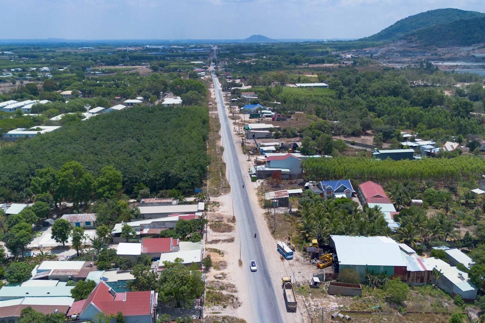 [Photostory] Trục Phú Mỹ - Tóc Tiên nối cao tốc Biên Hòa - Vũng Tàu trước ngày hoàn thành mở rộng lên gấp 5 lần