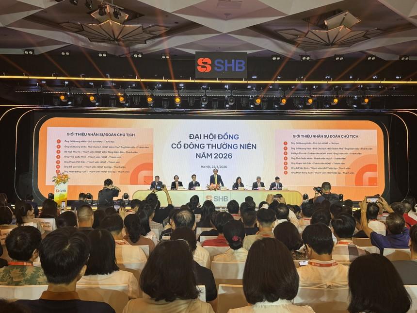 Đại hội đồng cổ đông SHB năm 2026: Gần 3.000 cổ đông tham dự, công bố bộ nhận diện thương hiệu mới