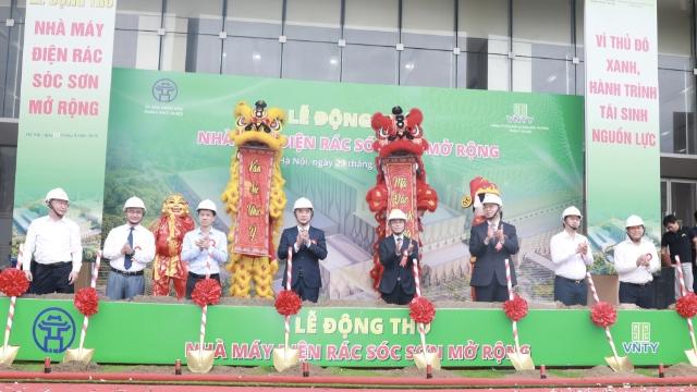 Hà Nội: Động thổ Dự án Nhà máy điện rác Sóc Sơn mở rộng xử lý 1.600 tấn rác mỗi ngày