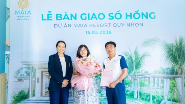 VinaLiving bàn giao sổ hồng dự án Maia Resort Quy Nhon
