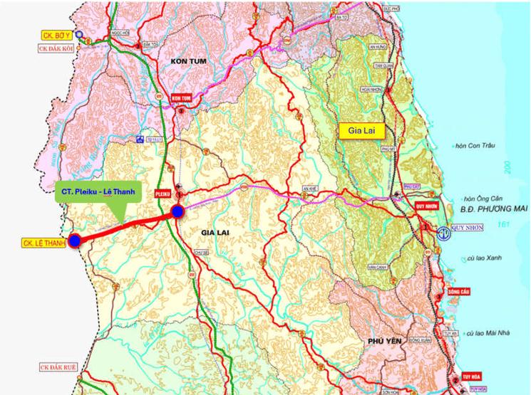 Gia Lai khảo sát, kiểm tra hướng tuyến Dự án cao tốc Pleiku - Lệ Thanh