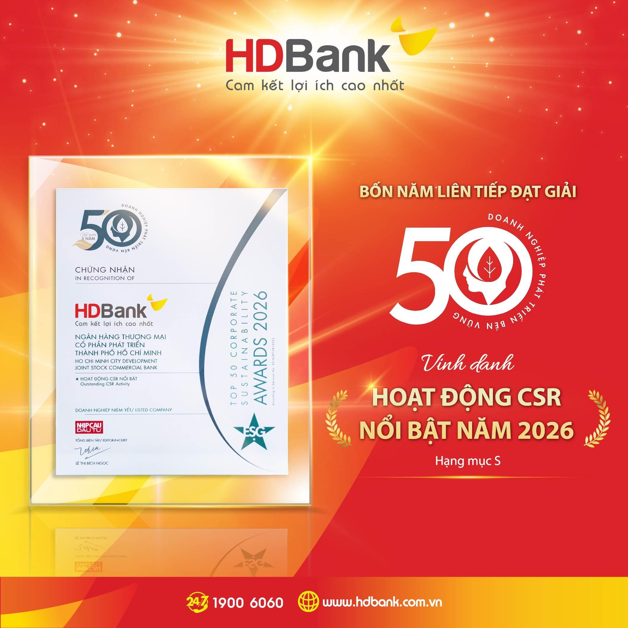 HDB: Tăng trưởng ấn tượng song hành cùng trách nhiệm cộng đồng
